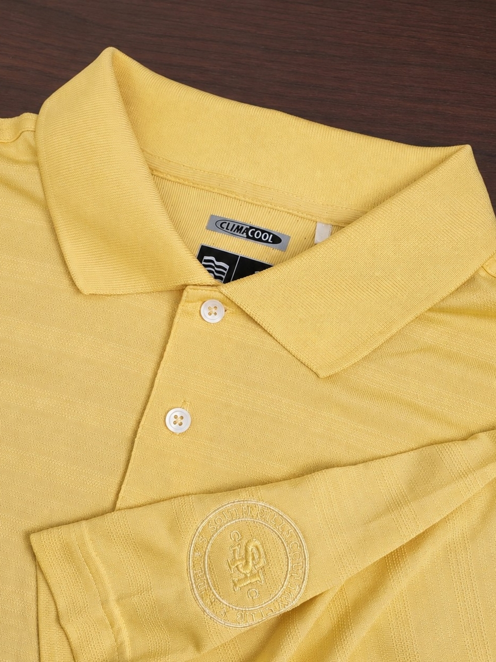 Adidas ClimaCool Southern Hills Country Club Golf Polo Shirt XL Yellow